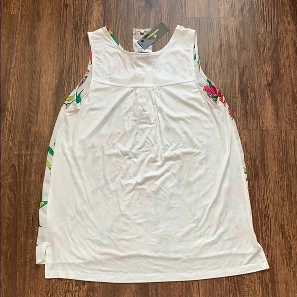 Worthington Suma Floral White Tank Top Small NWT - Picture 2 of 10